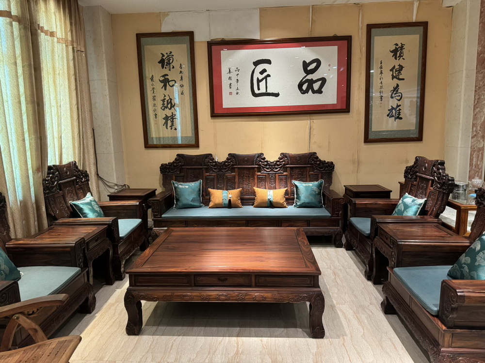 印尼黑酸枝大奔沙发13件套