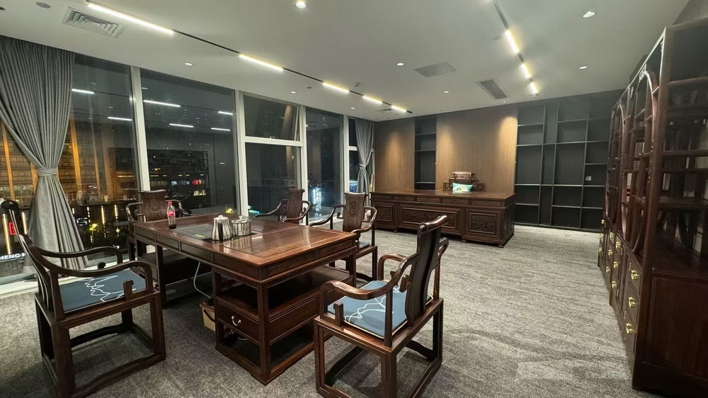 巴西红酸枝办公茶台